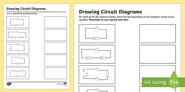 Drawing Diagrams of Circuits Activity for 3rd-5th Grade