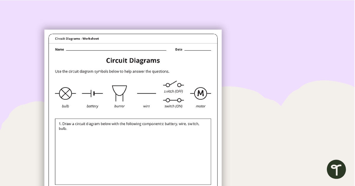 circuit diagrams worksheet for students