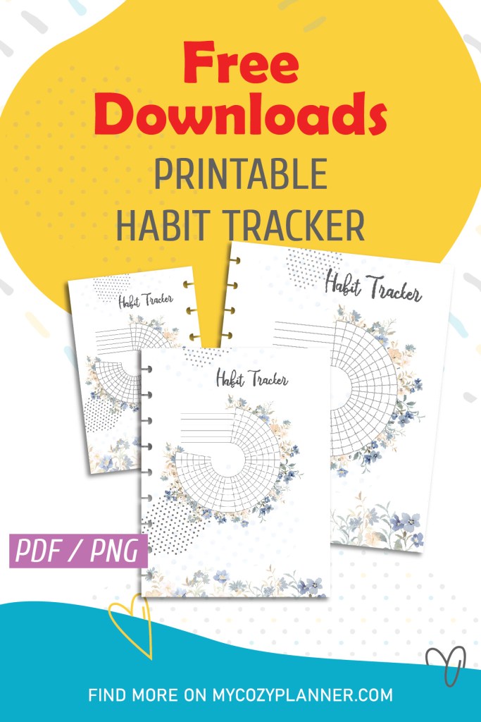 Free Printable Monthly Circle Habit Tracker Template Worksheets Library