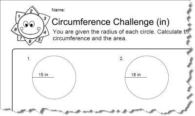Circumference Worksheets With Answers