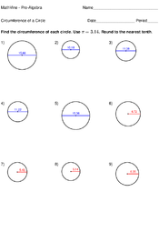 Circumference of a Circle - MathVine.com