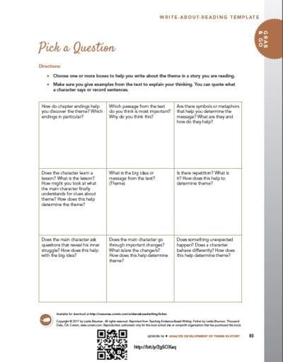 citing evidence from the text worksheet