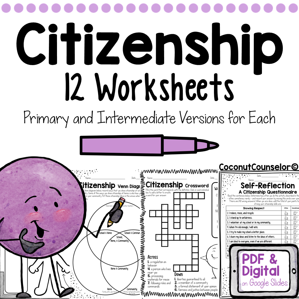 citizenship in the community answers to the worksheet