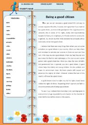 citizenship in the world worksheet