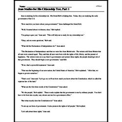 citizenship test worksheet