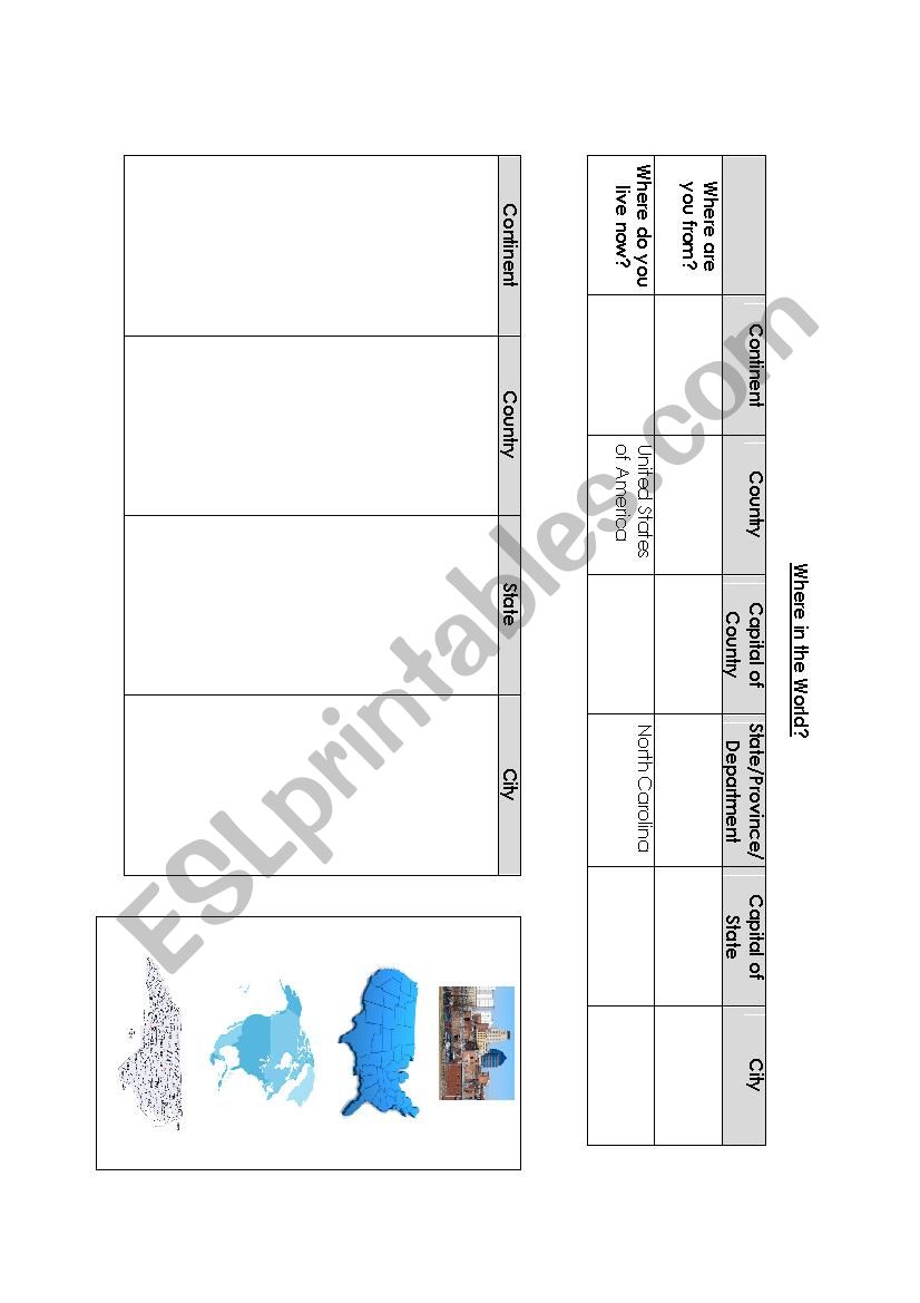 city state country continent worksheet