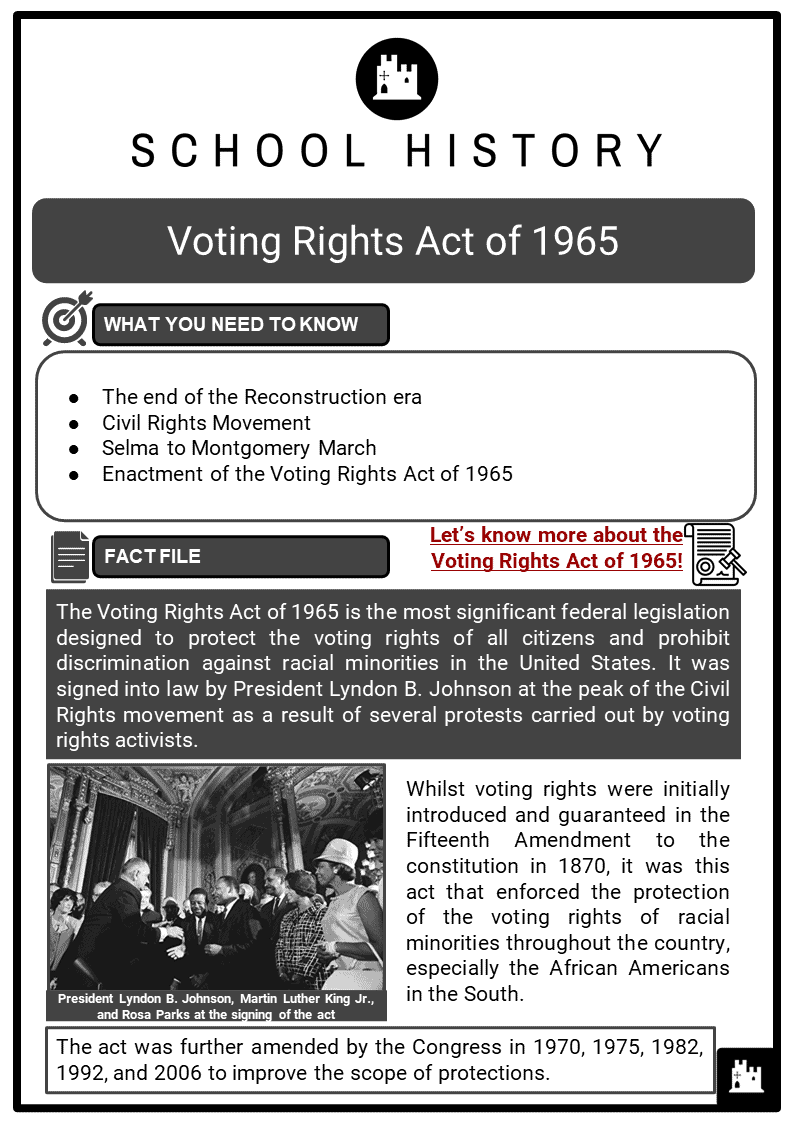 civil rights movement worksheet
