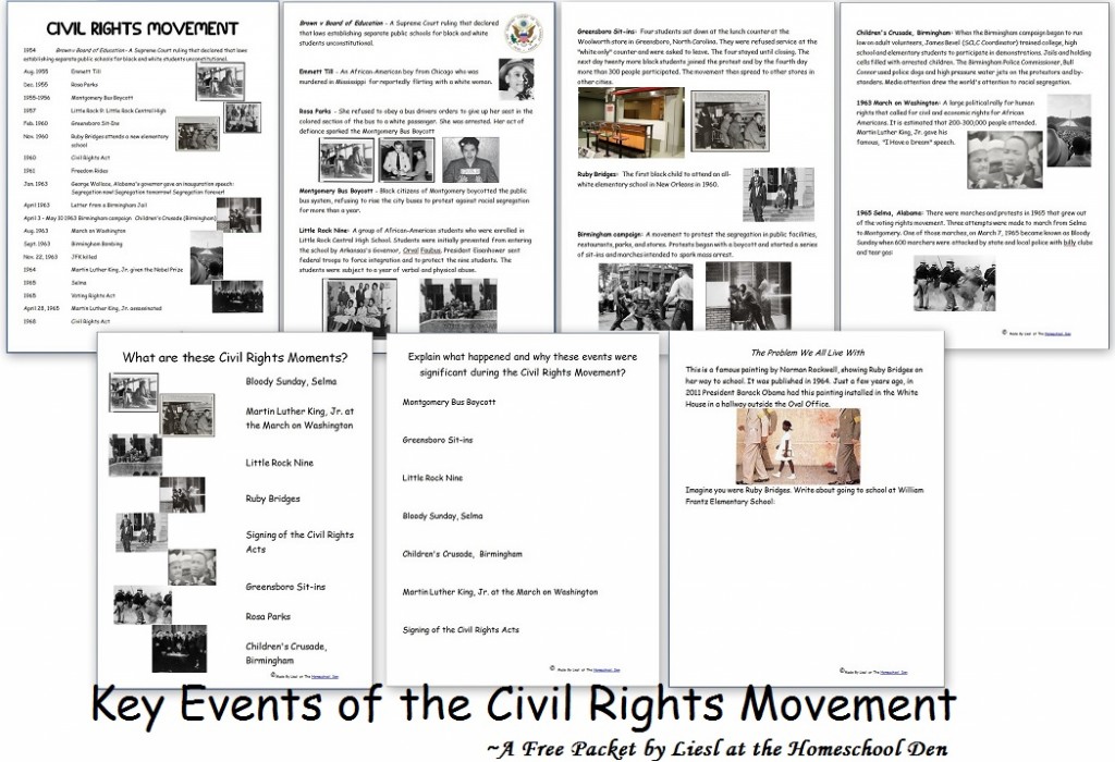 civil rights worksheet high school