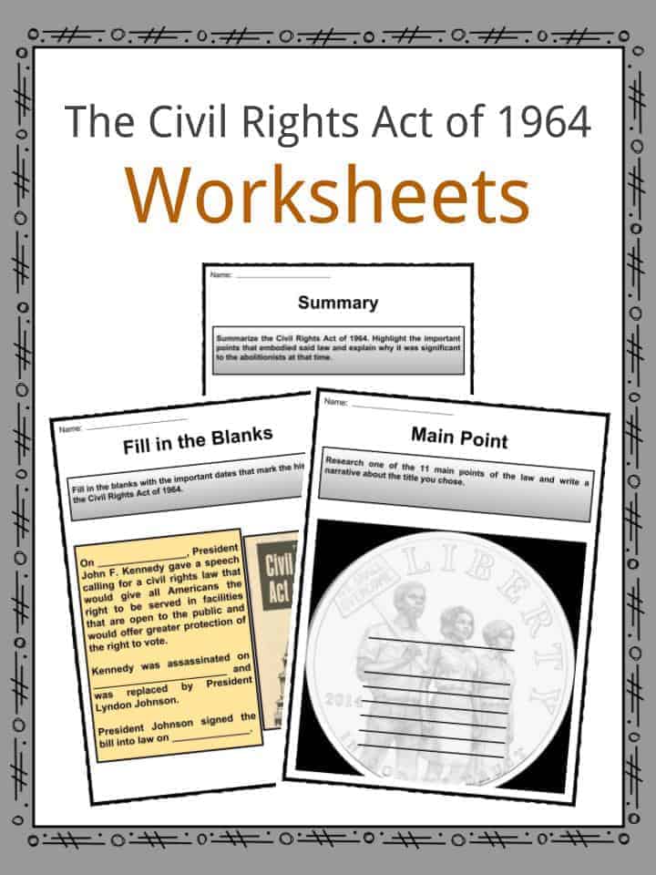 civil rights worksheet middle school