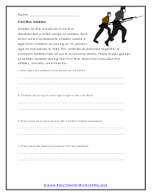 civil war 5th grade worksheet