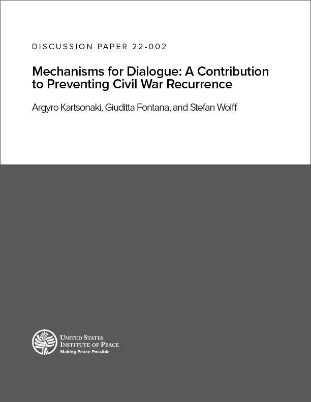 Mechanisms for Dialogue: A Contribution to Preventing Civil War ...