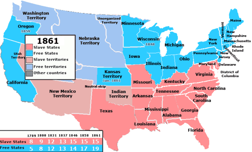 5 Free Civil War Map Worksheets - The Clever Teacher