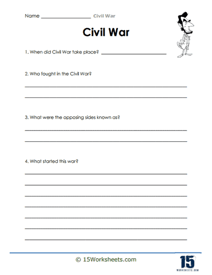 American Civil War Worksheets - 15 Worksheets Library