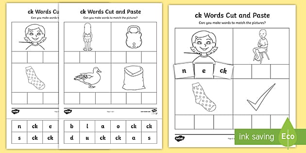 ck Cut and Stick Worksheet (teacher made) - Twinkl