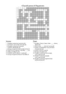 Classification of Organisms Worksheet for 6th - 9th Grade | Lesson ...