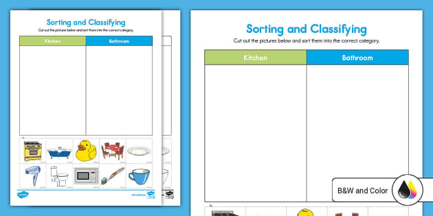 Early Childhood Sorting &  Classifying Activity - Twinkl