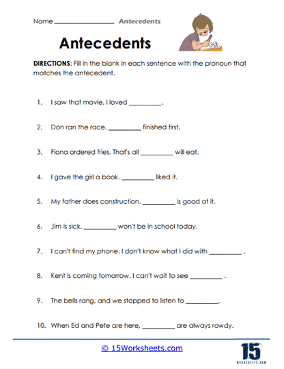 Antecedents Worksheets - 15 Worksheets Library