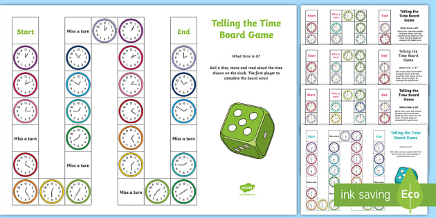 Telling the Time Games | Maths Board Games | Twinkl - Twinkl