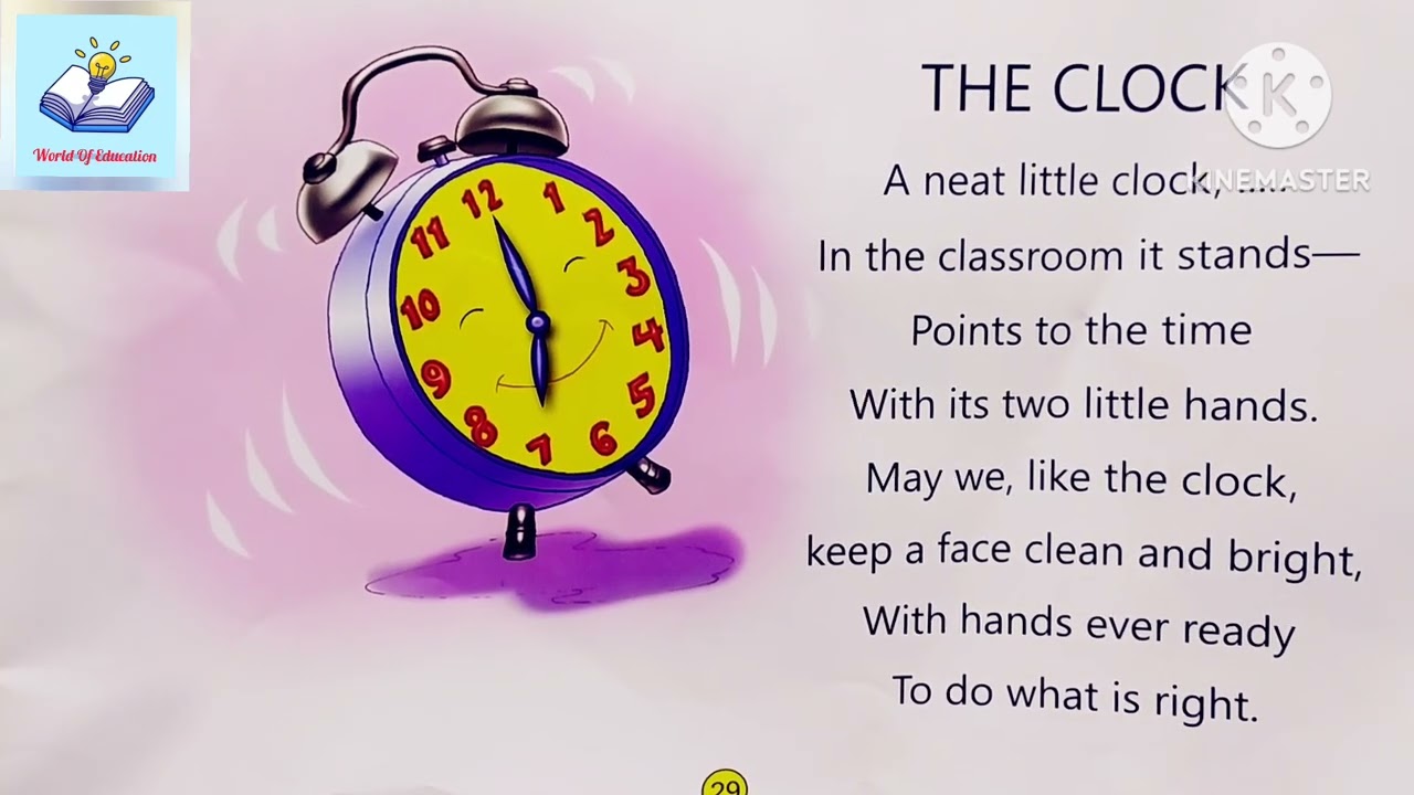 Free clock poems, Download Free clock poems png images, Free Worksheets