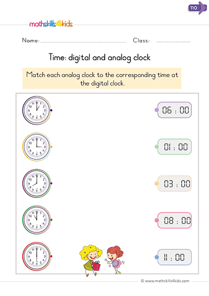 Printable Clock to Learn to Tell Time - Freeology