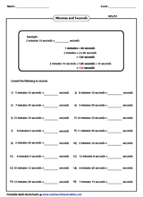 Time Worksheets