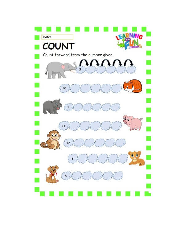 Magic Math Worksheets - 4 to 5 years