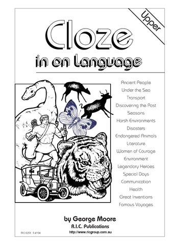 Cloze in on Language: Ages 10-11 by Teacher Superstore - Issuu