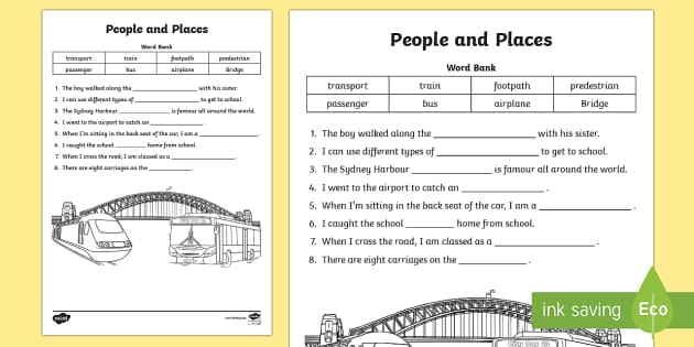 cloze procedure worksheet