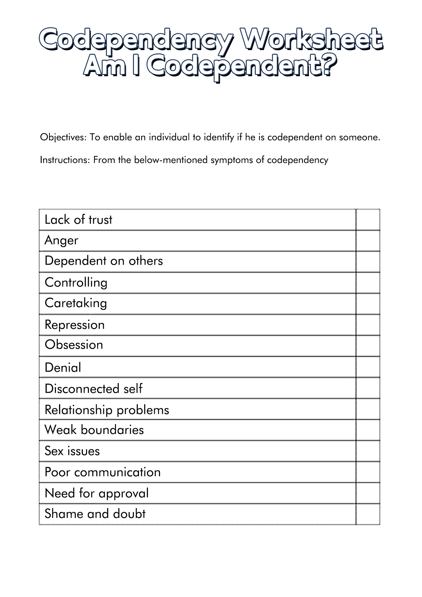 15 12 Step Recovery Worksheets - Free PDF at worksheeto.com