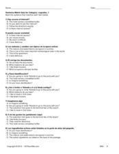 cognates in spanish worksheet