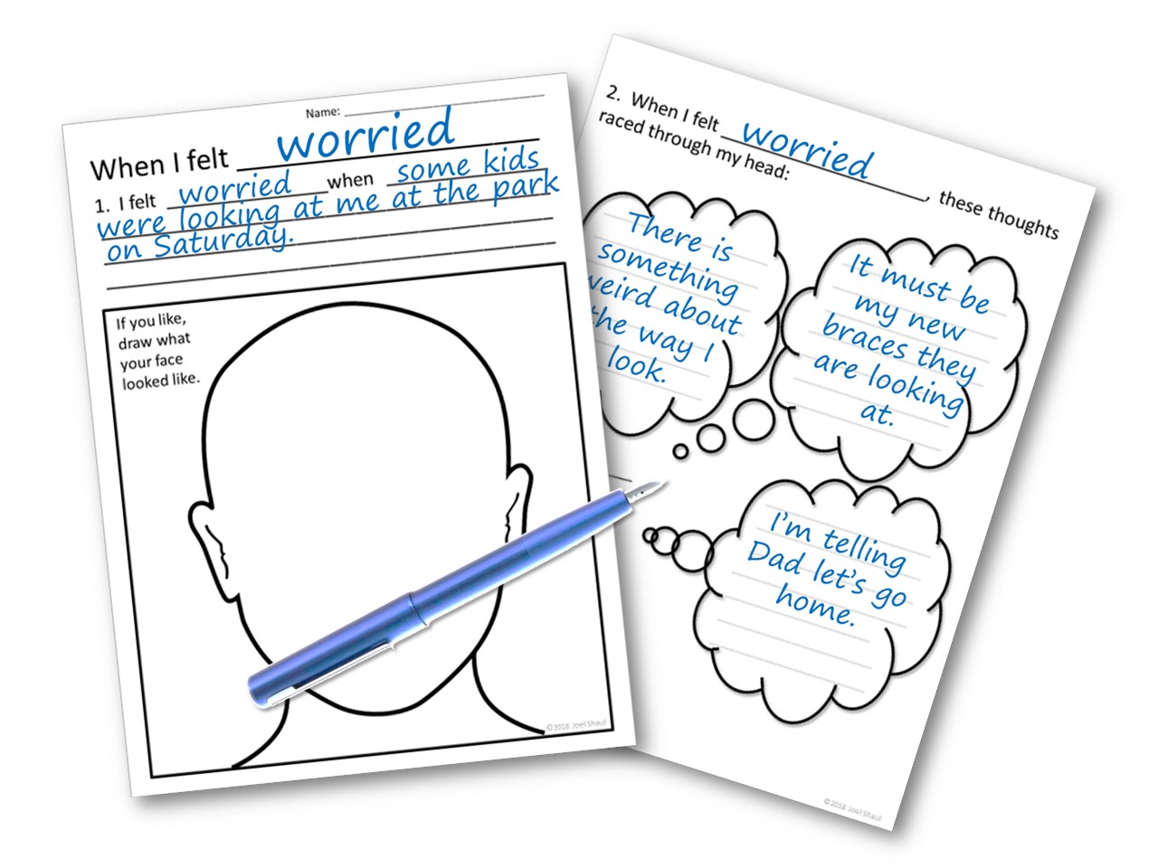 cognitive behavioral therapy worksheet for children