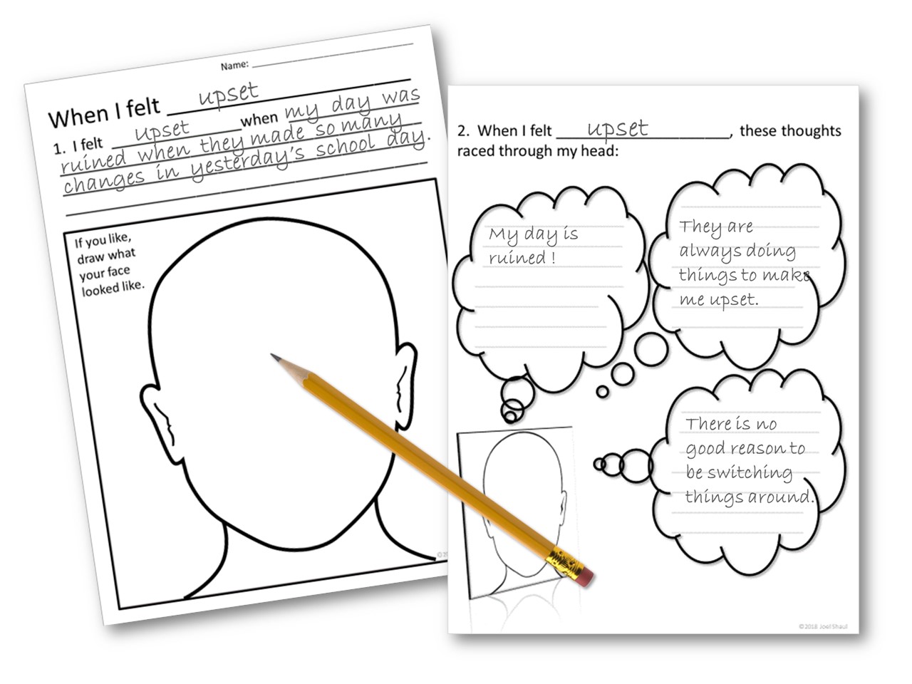 CBT Emotion Worksheets: Links to each worksheet series - Social ...