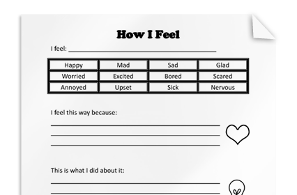cognitive behavioral worksheet for teens