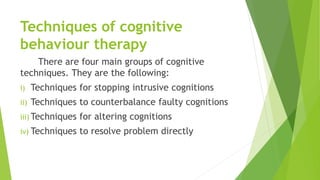 Cognitive behaviour therapy | PPT