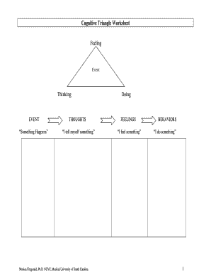 Cognitive Triangle Pdf - Fill Online, Printable, Fillable, Blank ...