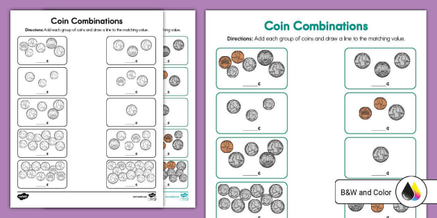 coin problems worksheet