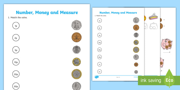 Coin Recognition Assessment - CfE Early Level (teacher made)