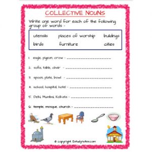 collective nouns worksheet 2nd grade