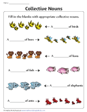 collective nouns worksheet for grade 2