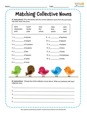 Collective Nouns Worksheets (Free Printables) | YourDictionary