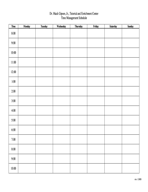18 Printable Weekly College Schedule Forms and Templates ...