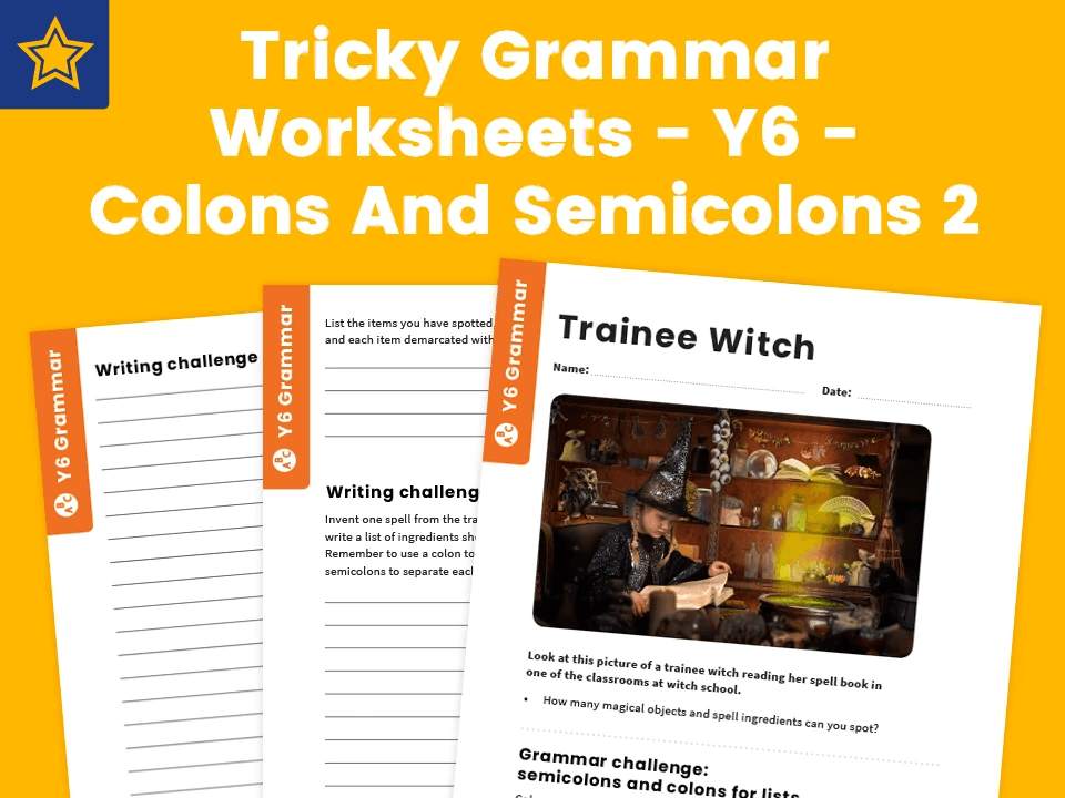 colons semicolons worksheet