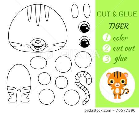 color and cut worksheet