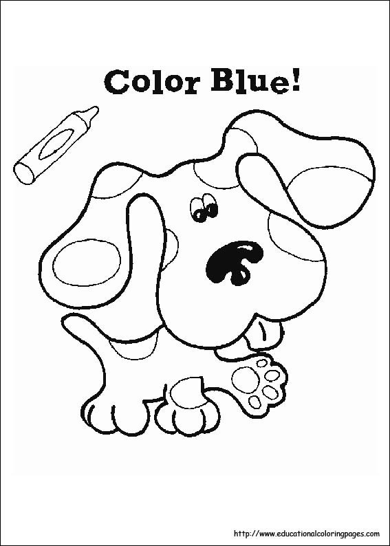 Blues Clues Coloring Sheets - Educational Fun Kids Coloring Pages ...