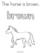 color brown worksheet for kindergarten
