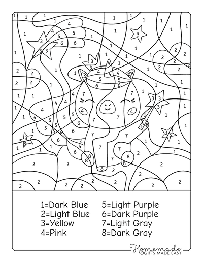 color by number worksheet 2nd grade