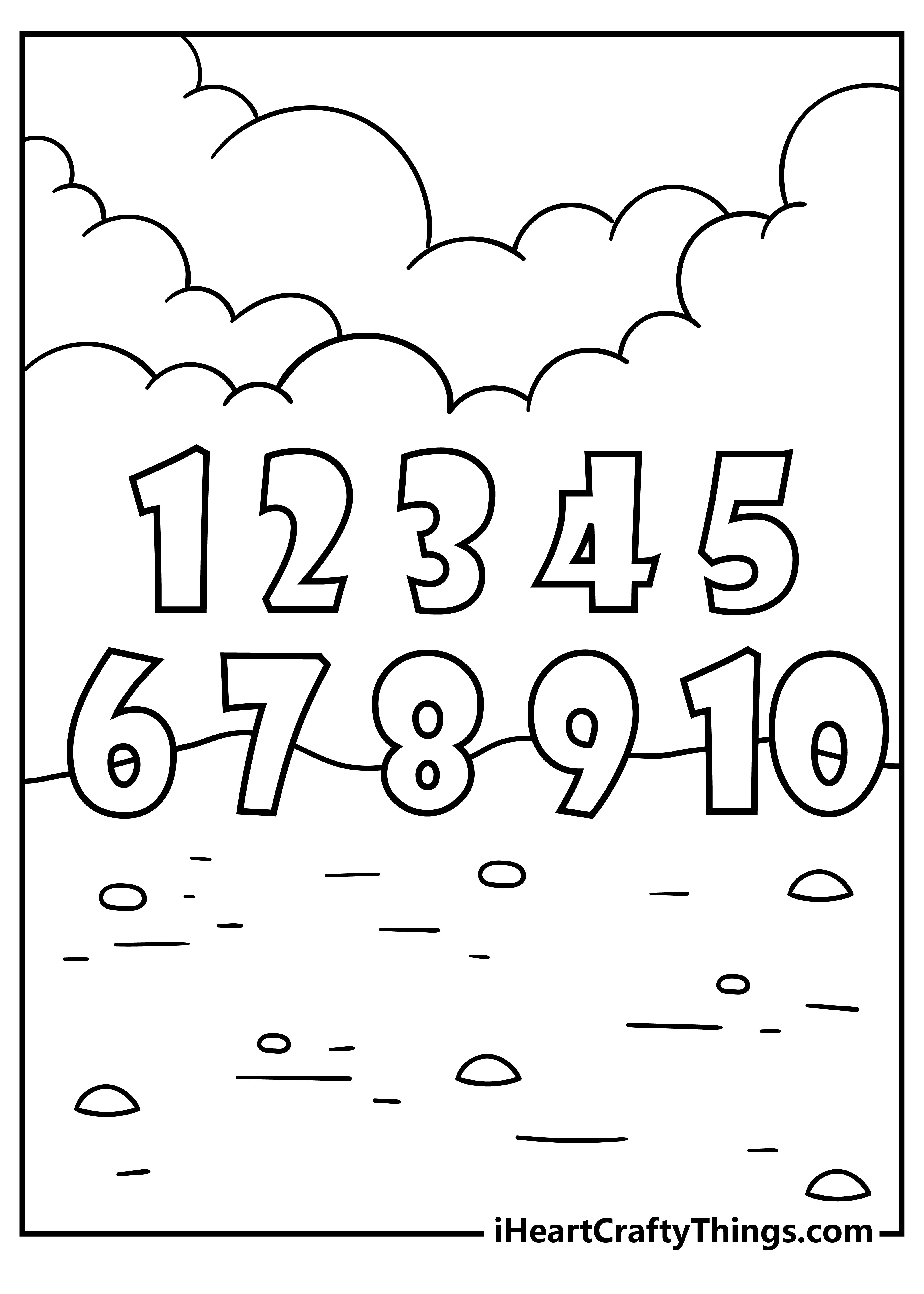 color by number worksheet for preschool