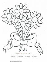 color by number worksheet preschool