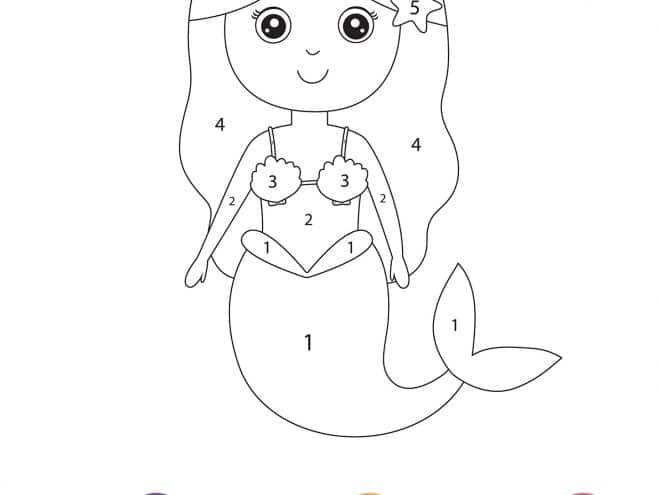 color by number worksheet printable