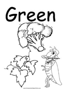Colors - Green Worksheet - Homeschool Helper Online
